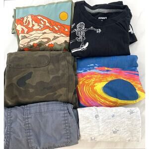 Kids Bundle Old Navy Boy Bundle, 3 T-Shirts, 1 Long Sleeve, 1 Joggers, 1 Shorts
